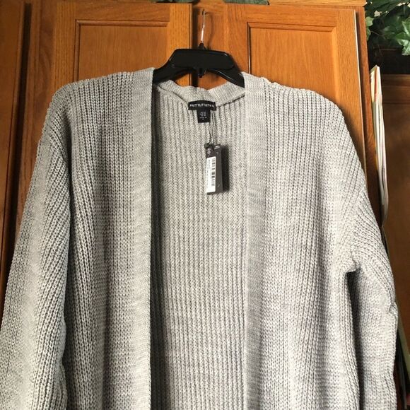 NWT PRETTY LITTLE THING Open Maxi Knitted Cardigan Duster Plus Size 18 - Picture 3 of 14